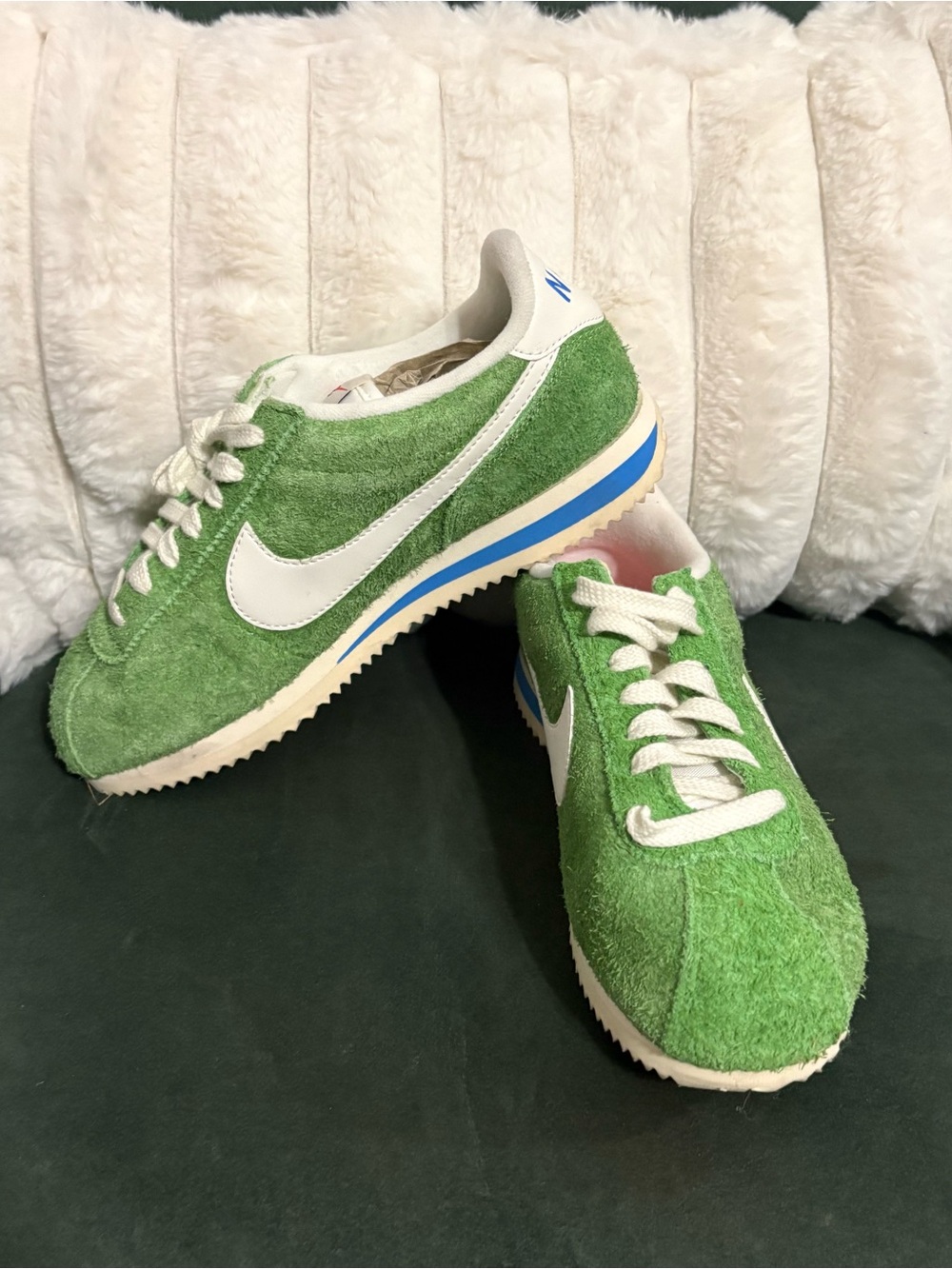 Nike NEW Cortez Vtg Green Chlorophyll Suede Sneakers FJ2530-300 Womens Size 7